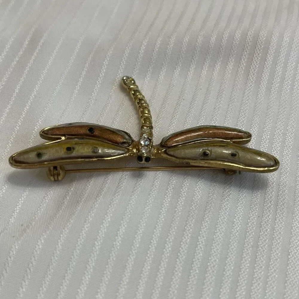 SJ ST. JOHN Dragonfly Brooch